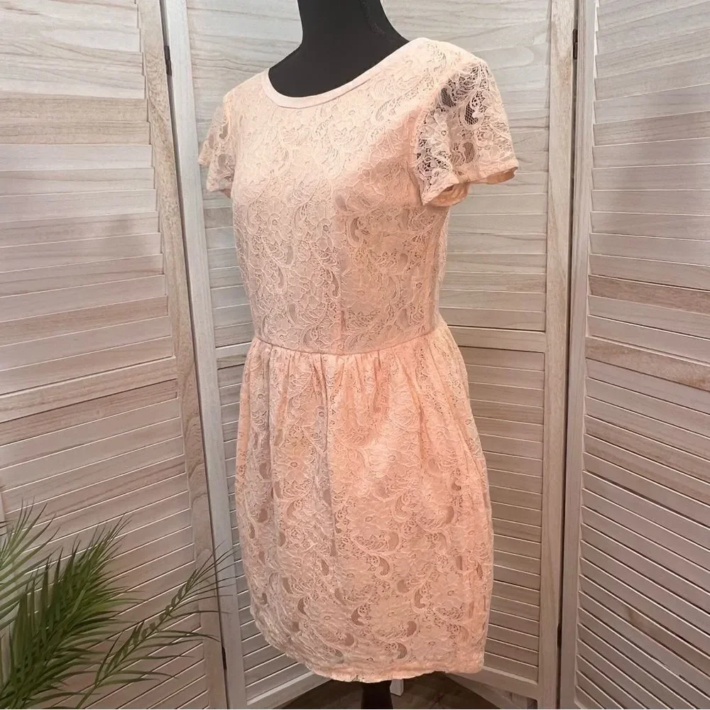 H&M Conscious Collection Lace Overlay Dress 10